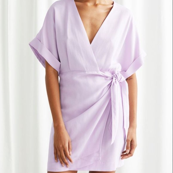 NWT & Other Stories Kimono Wrap Mini Dress - Picture 1 of 4